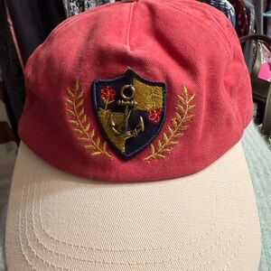 Free People Red Washed Baseball Cap